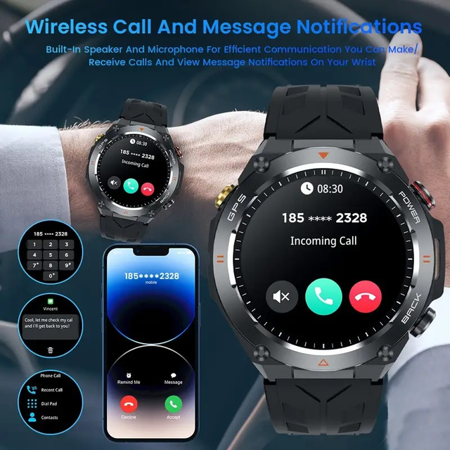 Smartwatch,  Men and Women 650mAh Smart Watch