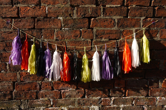 Halloween tassel garlands