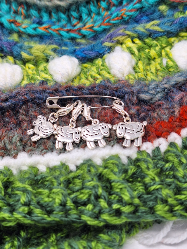Sheep Charm stitch markers, knitting, crochet  