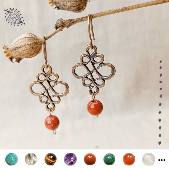 Boucle noeud en cuivre