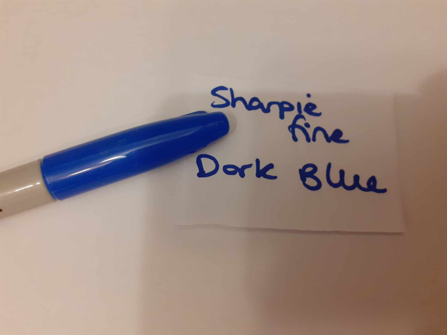 Zelebs in shed CHOOSE YOUR MARKER Sharpie Fine DARK BLUE