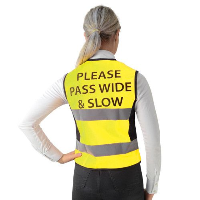 HY Hi Viz Waistcoat - PLEASE PASS WIDE AND SLOW