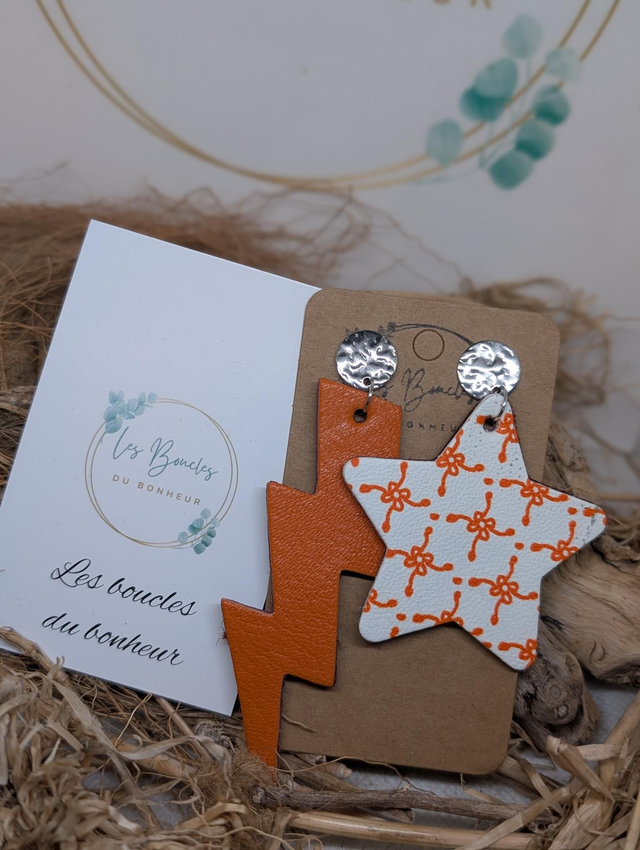 Boucles d&#039;oreilles Asymétrique zk117