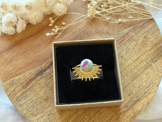 Bague - soleil pastel