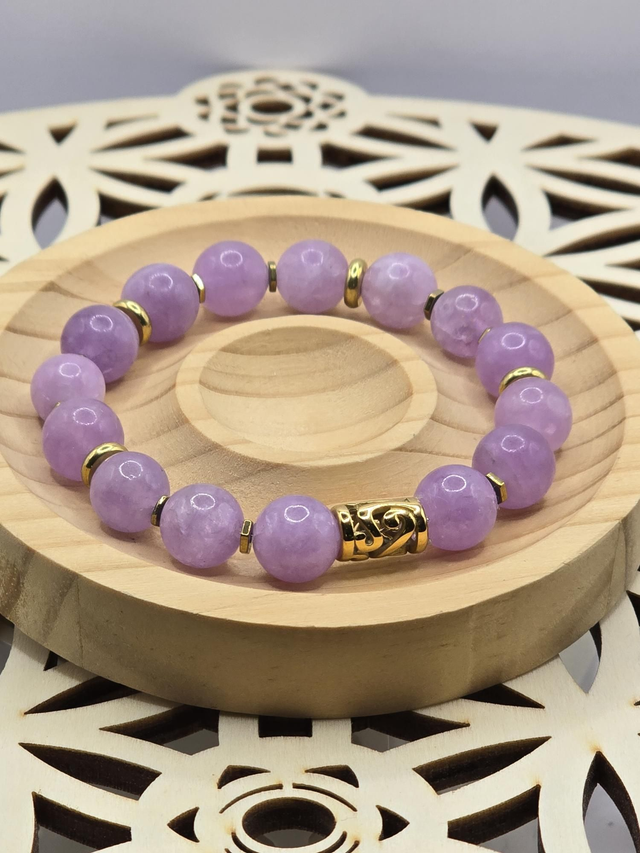Bracelet Améthyste lavande 1 cm 