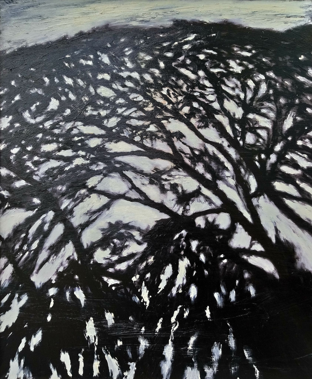 Ulica, 120x100 olej płótno 2011