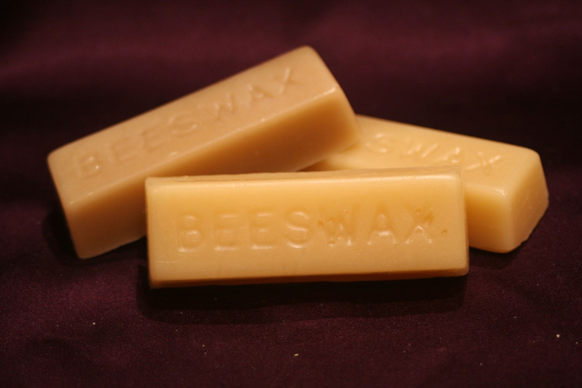 Pure beeswax blocks