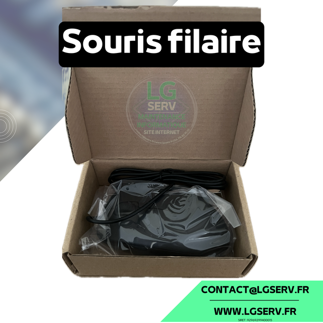 Pack clavier AZERTY + souris filaire USB