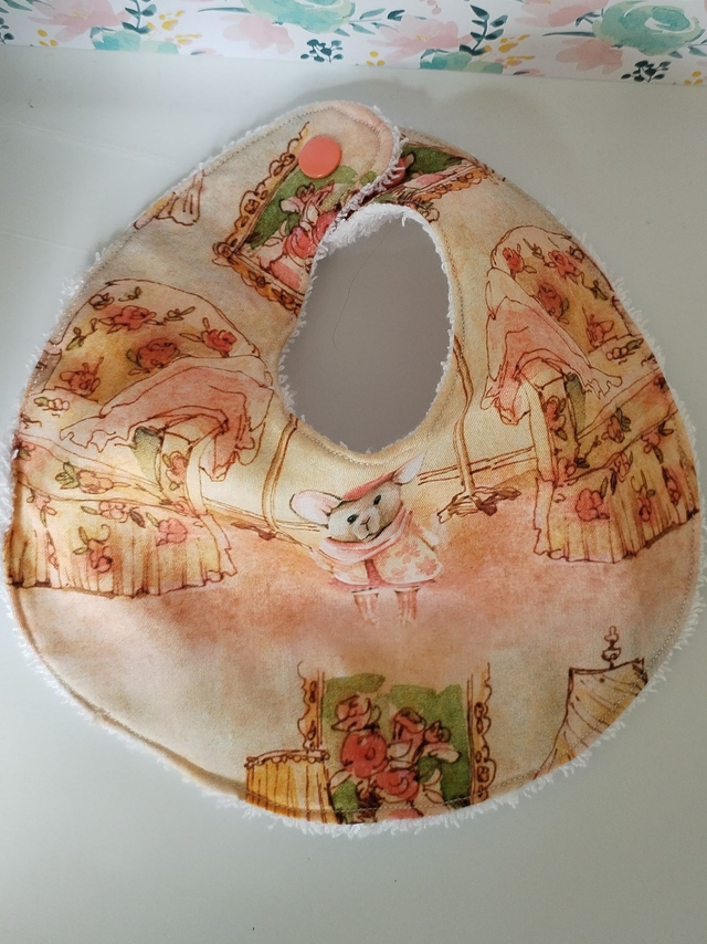 Bavoir 0 à 6 mois - Chez la petite souris 