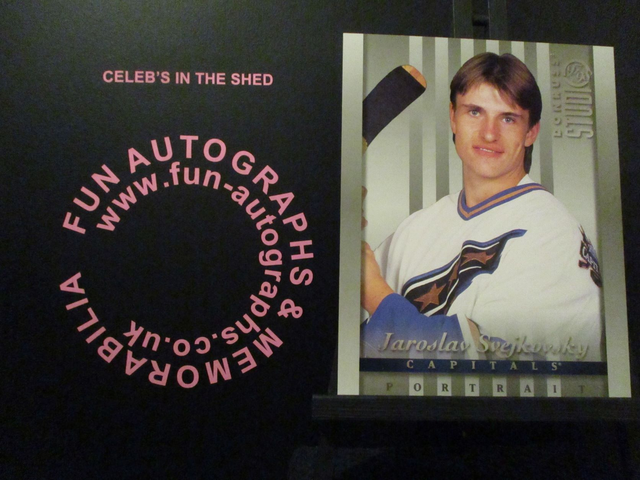 Jaroslav Svejkovsky - NFL 1997 Donruss Studio Ice Hockey Original 10x8 Trading Card #32 (B)