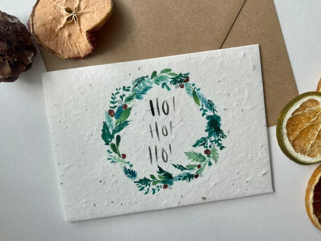 A6 Plantable Wildflower Seed Christmas Cards (Design Set 1)