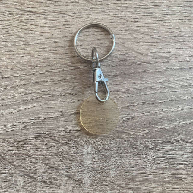 Porte-clés jeton de caddi