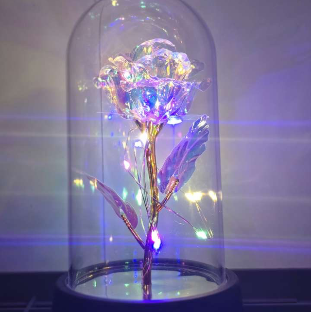 Rose éternelle led - Blanc 