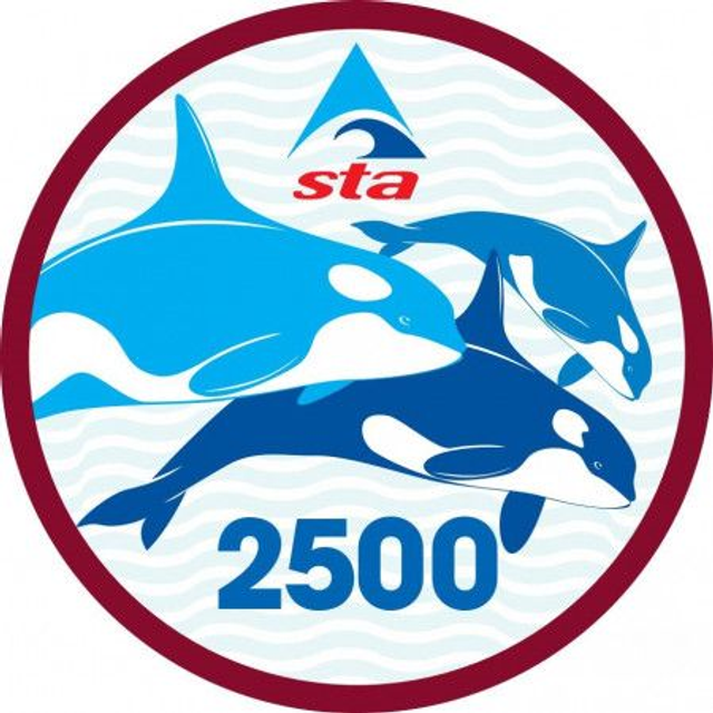 2500 Metres - Certificate with Badge