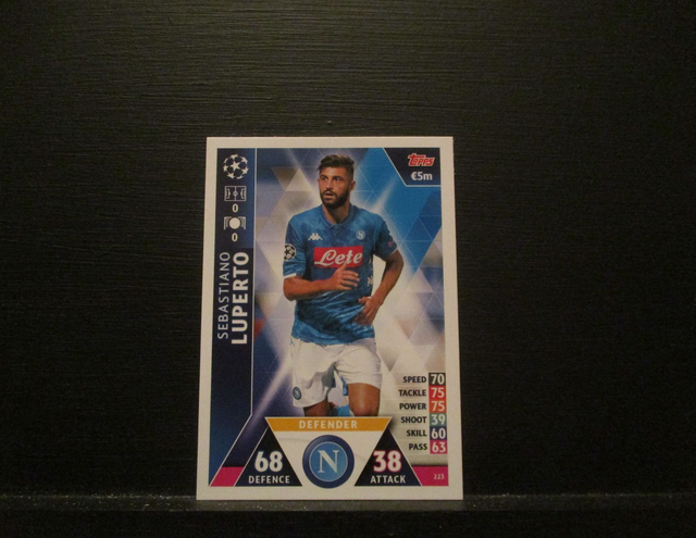 Sebastiano Luperto - UEFA Champions League Match Attax 2018/19 Original Trading Card #223