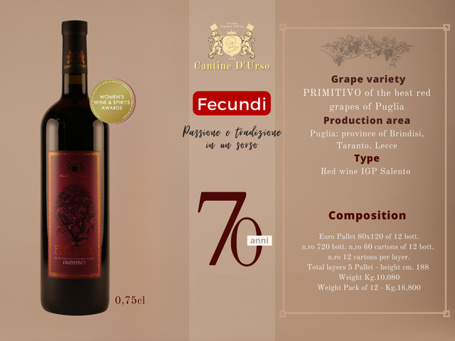 FECUNDI  IGP     cartone da 6 bottiglie  