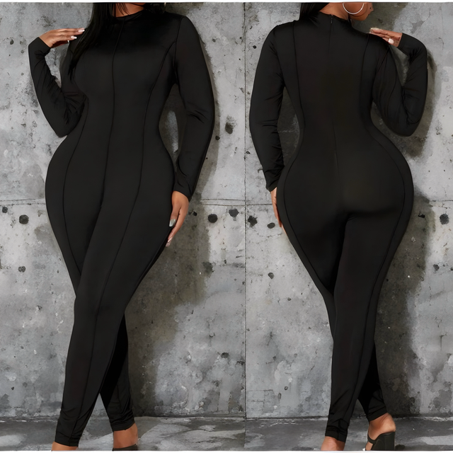 Black Curve Jumpsuit