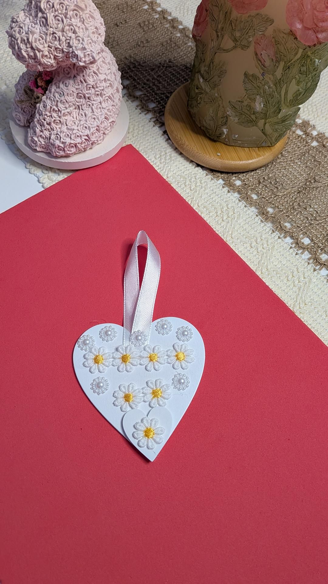 Wooden hanging heart