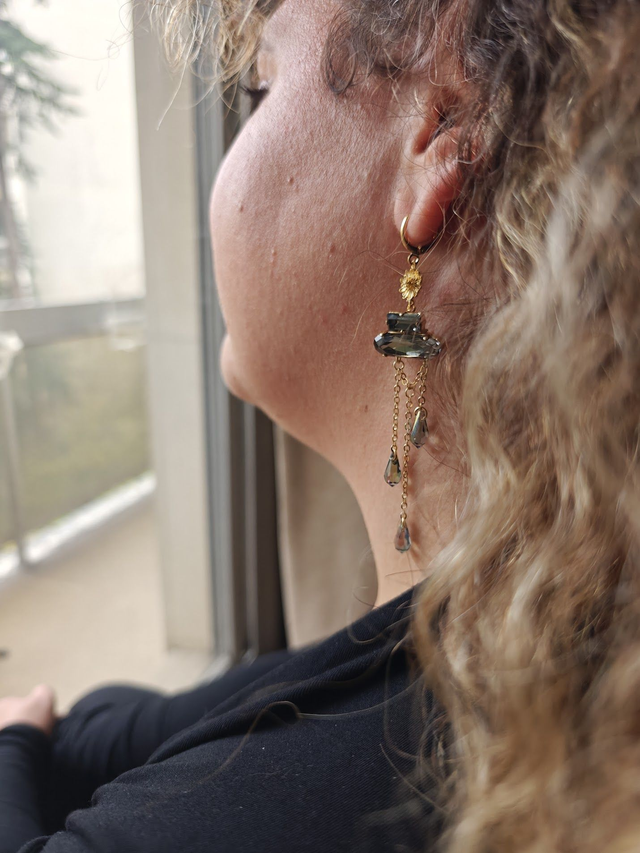 Boucles en cristal Jour de pluie