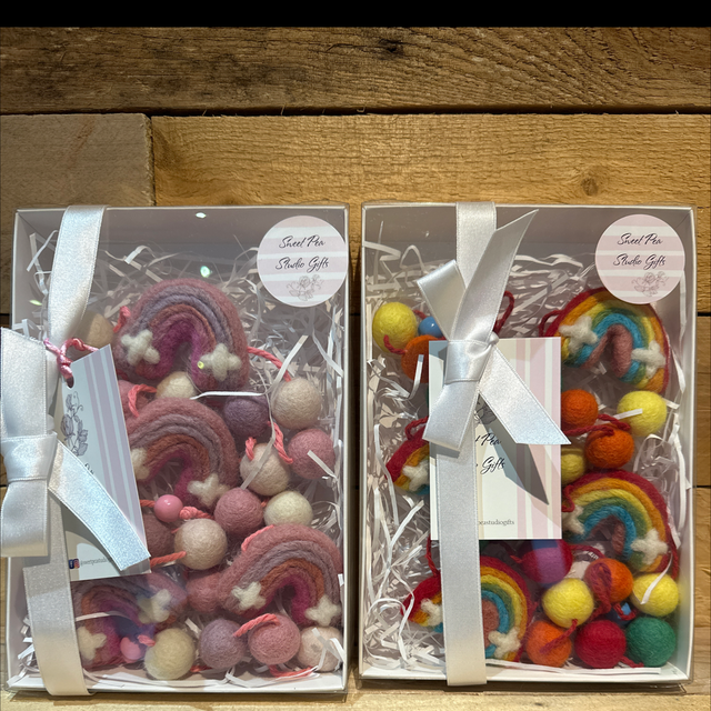 Rainbow Felt Garland 