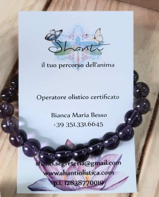 Bracciale unisex ametista