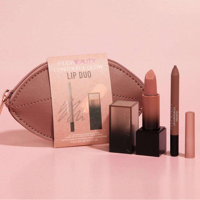 Coffret Contour &amp; Glow Lip Duo By Huda Beauty