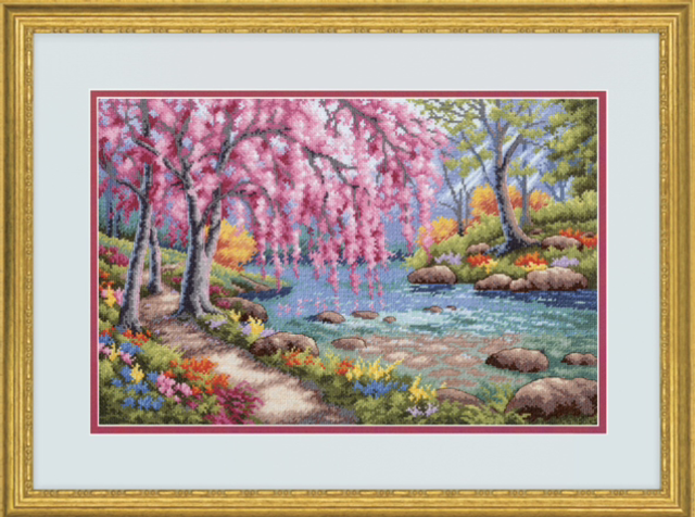 Dimensions Gold Cherry Blossom Creek