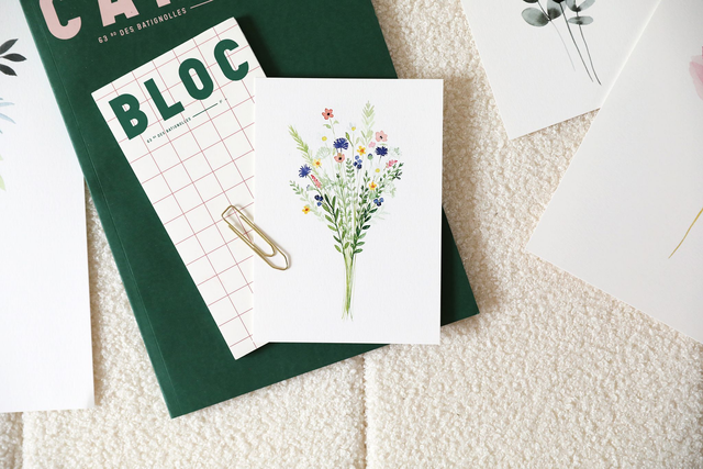 Carte postale Pulsion créative - Bouquet champêtre