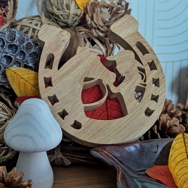 Fer à cheval en chêne