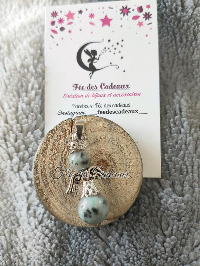 Pendentif Ange Gardien Labradorite 