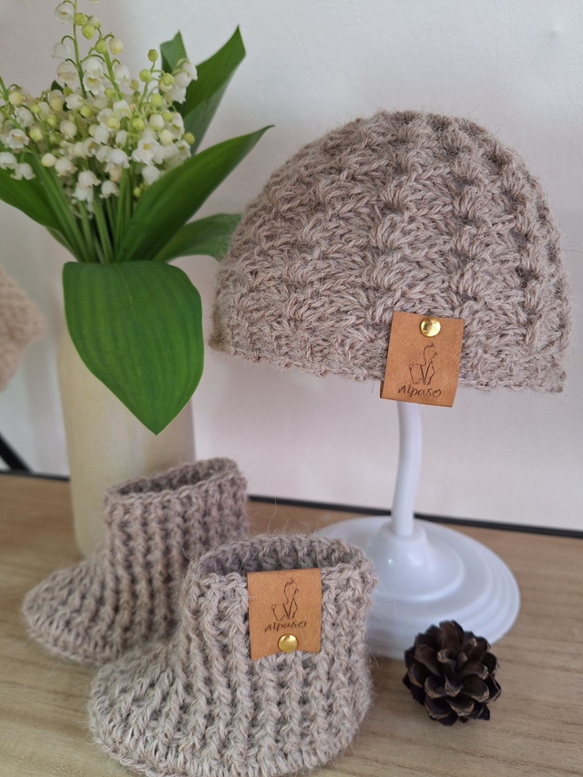 Chausson bébé ficelle - collection élégance