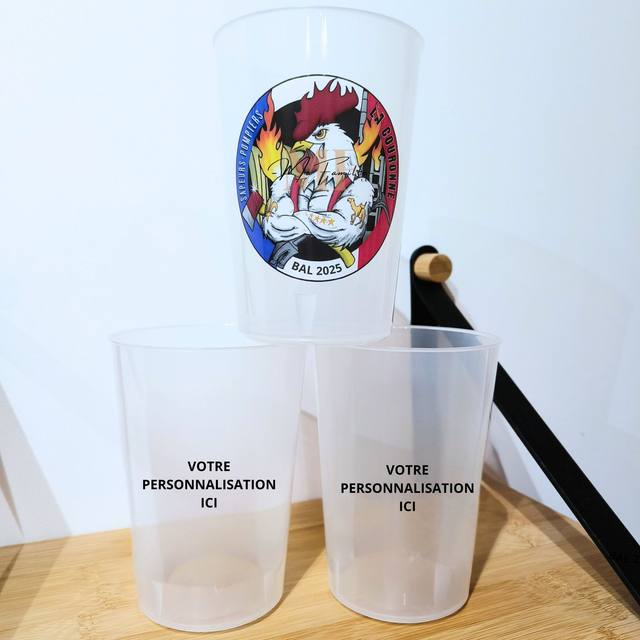 Gobelets 40/50cl - Personnalisé (minimum 20)