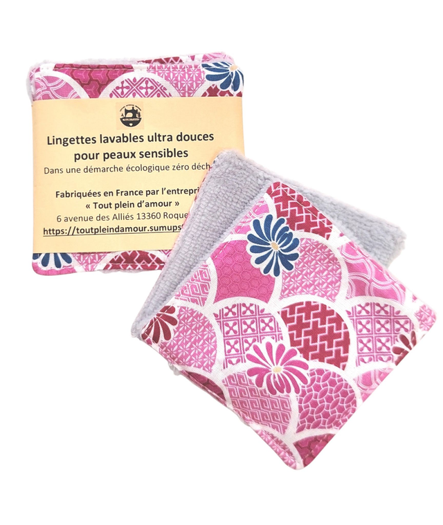 Lingettes lavable "Peaux sensibles"