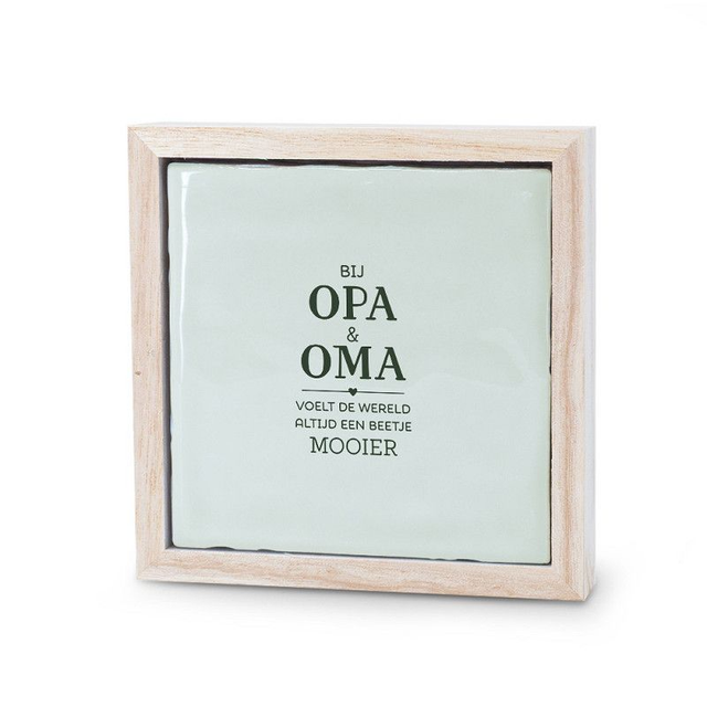 Liefs Tegeltje - Opa & Oma