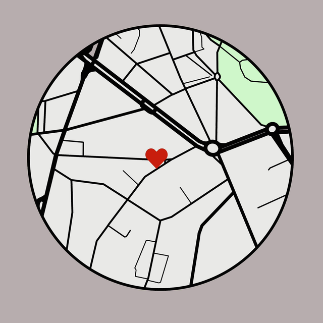 Carte géographique illustrée 