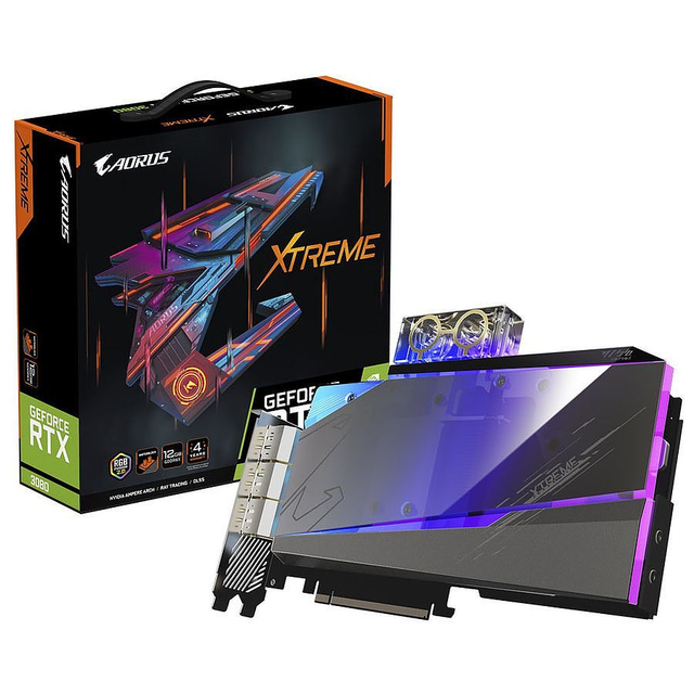 Gigabyte Aorus GeForce RTX 3080 XTREME WATERFORCE WB 12G (LHR)