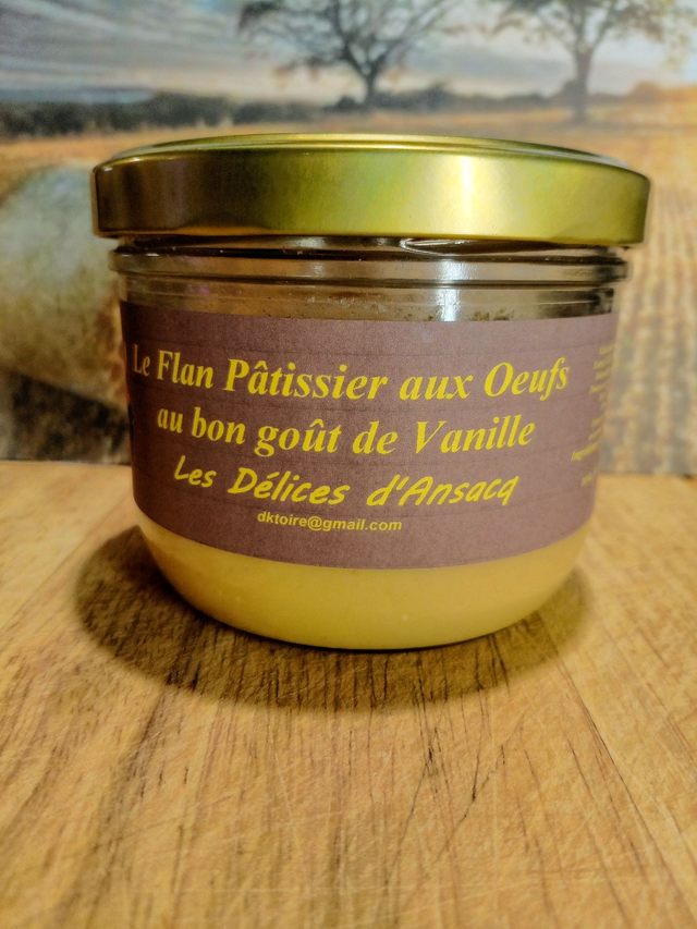 Le Flan Pâtissier aux Oeufs  au bon goût de Vanille