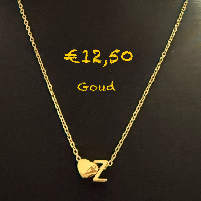 Letters goud kleurig