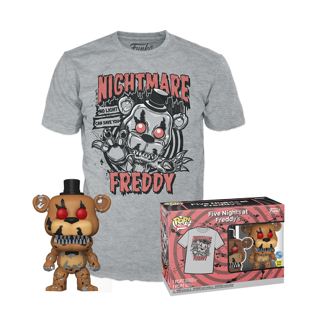 Five Nights at Freddy's: Nightmare Freddy Pop and Tee