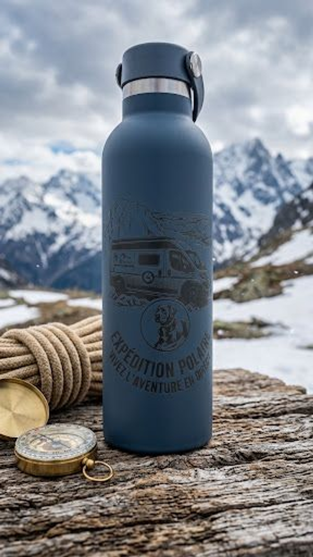 Gourde isotherme - Edition spéciale Exploration polaire Tiki le van