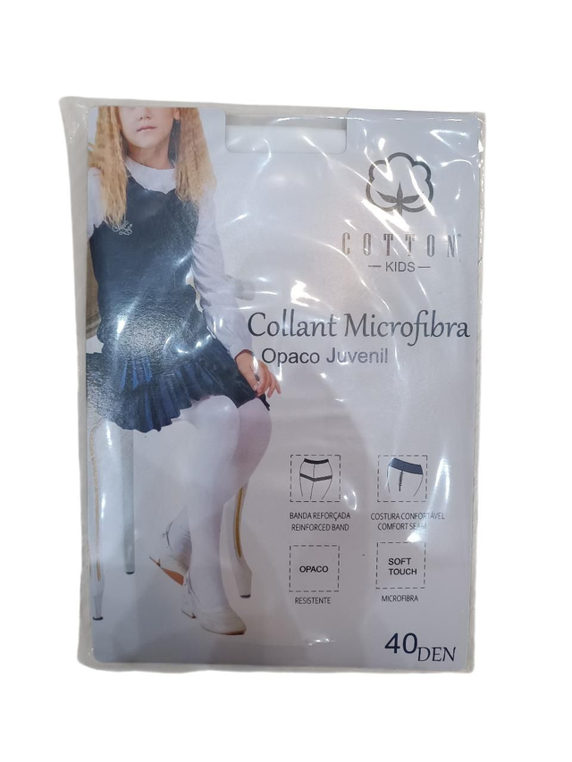 Collant microfibre opaque blanc