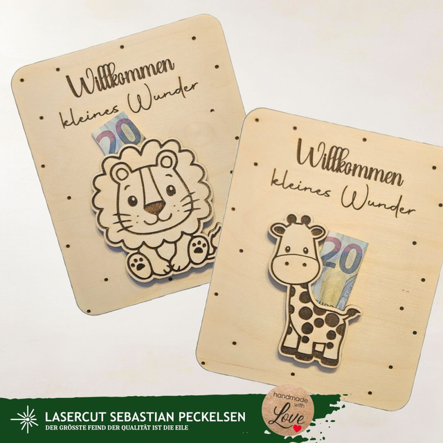 Geld-Geschenk zur Geburt