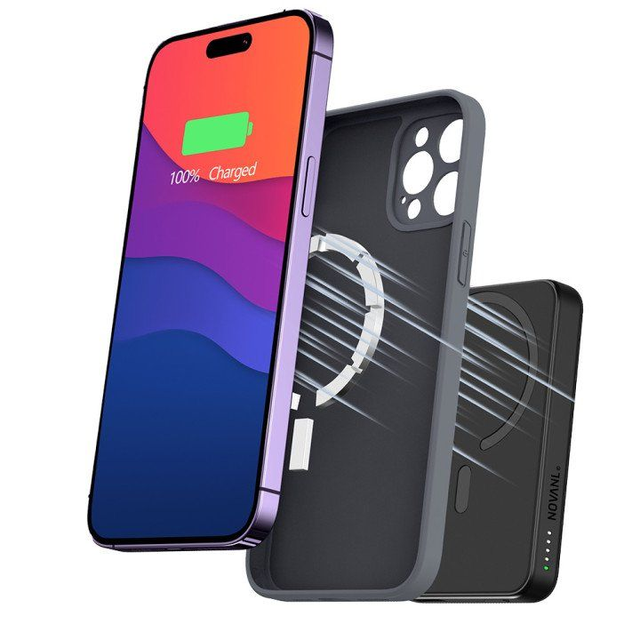 NOVANL PowerUp MagNetic (5000mAh) Power Bank Black