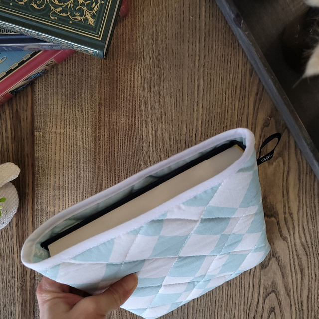 Pochette pour livre Grand Format : Losange bleu