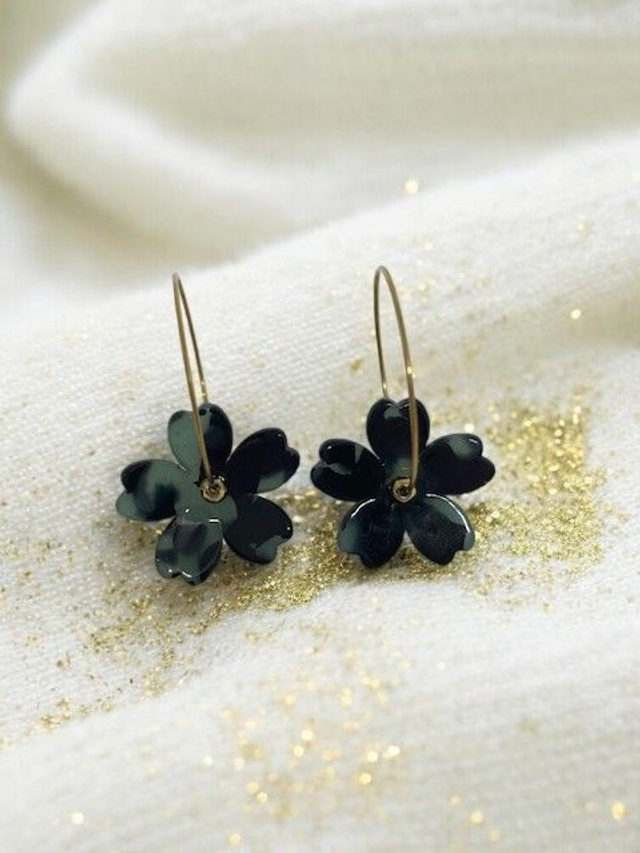 Boucles d&#039;oreilles Nuit Satinée