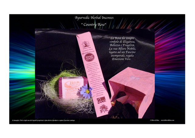 Country Rose - Ayurvedic Herbal Incenses - Divine Leaving 