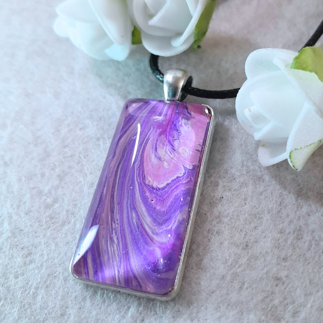 ELEGANCE MYSTIQUE - Collier - Rose &amp; violet, métal argenté