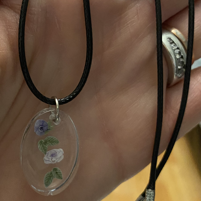 Resin necklace