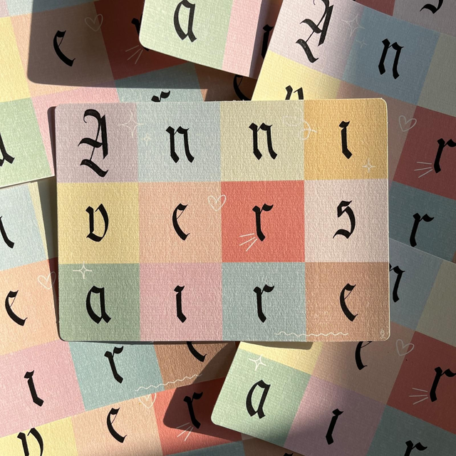 Carte 18x13cm : Anniversaire 