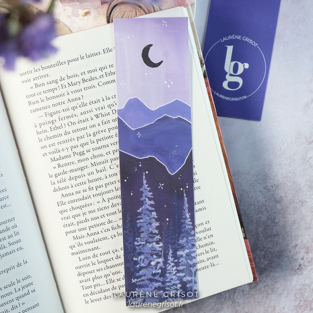 Purple forest (bookmark)